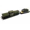 AUSVERKAUFT Diesellok V100 DR Lok 3 NVA Set 3 SPW60 auf Schwerlastwagen Roco