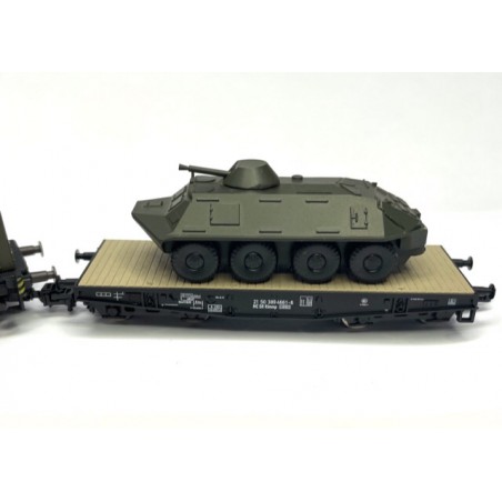 AUSVERKAUFT Diesellok V100 DR Lok 3 NVA Set 3 SPW60 auf Schwerlastwagen Roco