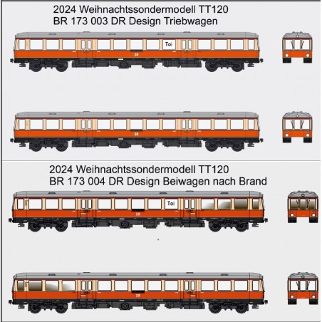SET BR 173 003 DR DIGITAL TT120 Weihnachts-Exclusivmodell 2024 KRES