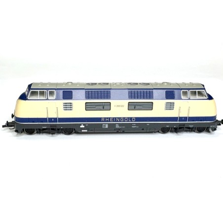 Tillig 502431 Diesellok V200 022 'Rheingold' blau-beige DB Ep.III