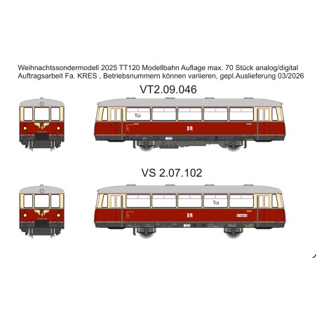 Weihnachts-Exclusivmodell 2025 VT2.09+VS2.07 digital ausverkauft