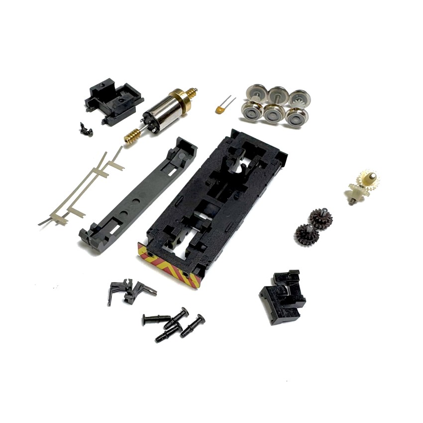 Fahrwerk Diesellok T334 sw/gr Tillig Glockenankermotor Bausatz komplett