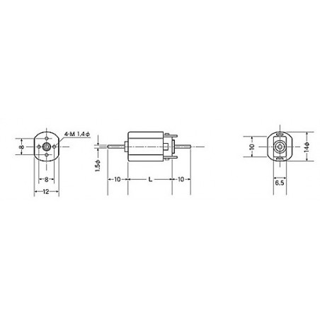 Mashima Motor MHK-1220D 12V universal 5pol