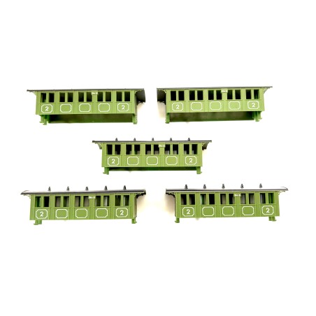 5x Gehäuse BTTB Personenwagen 2