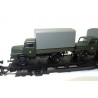 AUSVERKAUFT Flachwagen mit 2 LKW H3A NVA